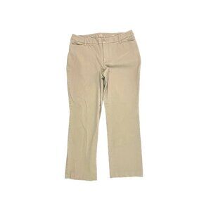 St. John's Bay Straight Leg Women's size 16W Beige Tan Chino Pants